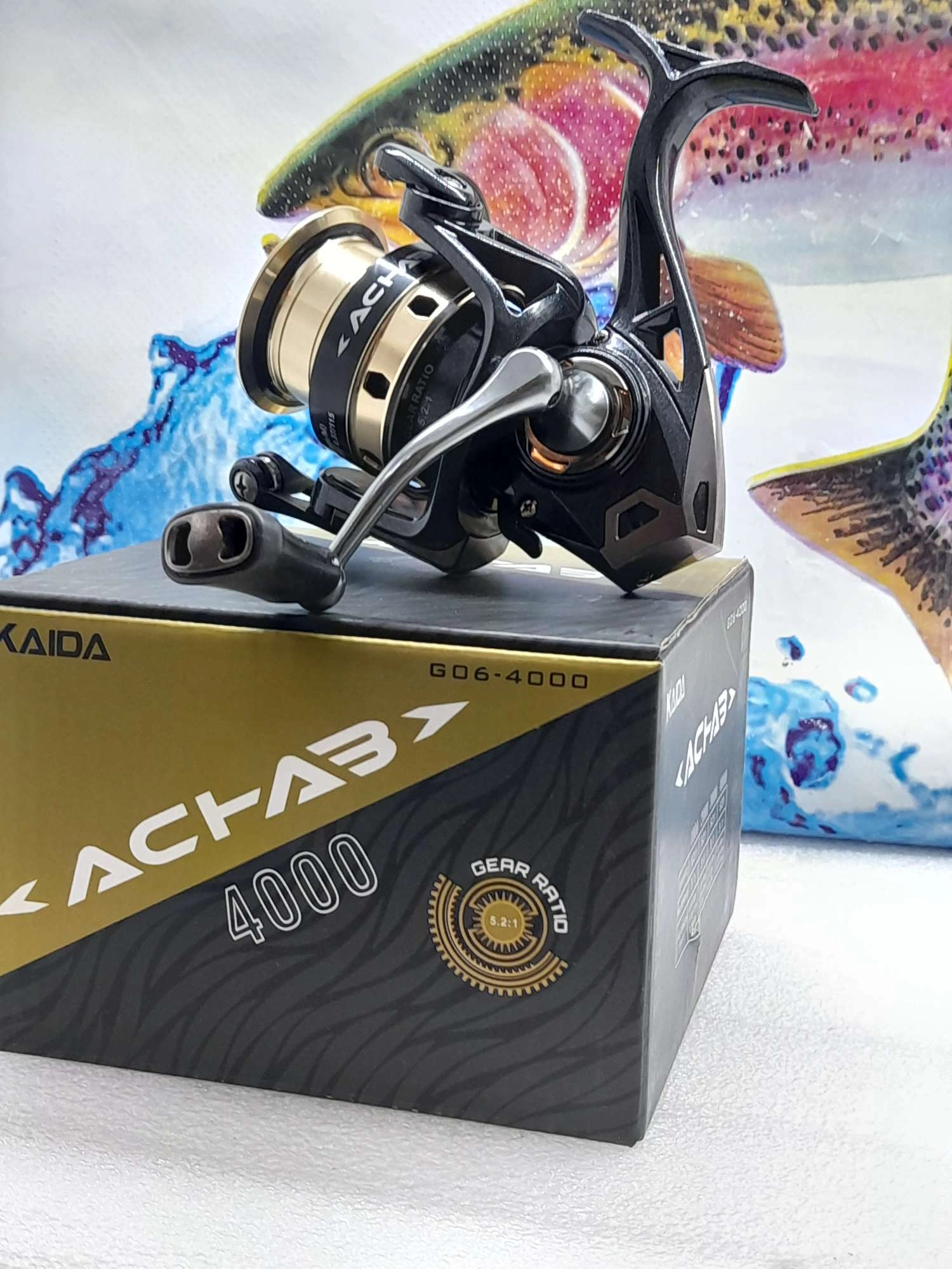 چرخ ماهیگیری کایدا مدل ACHAB GO6_SP