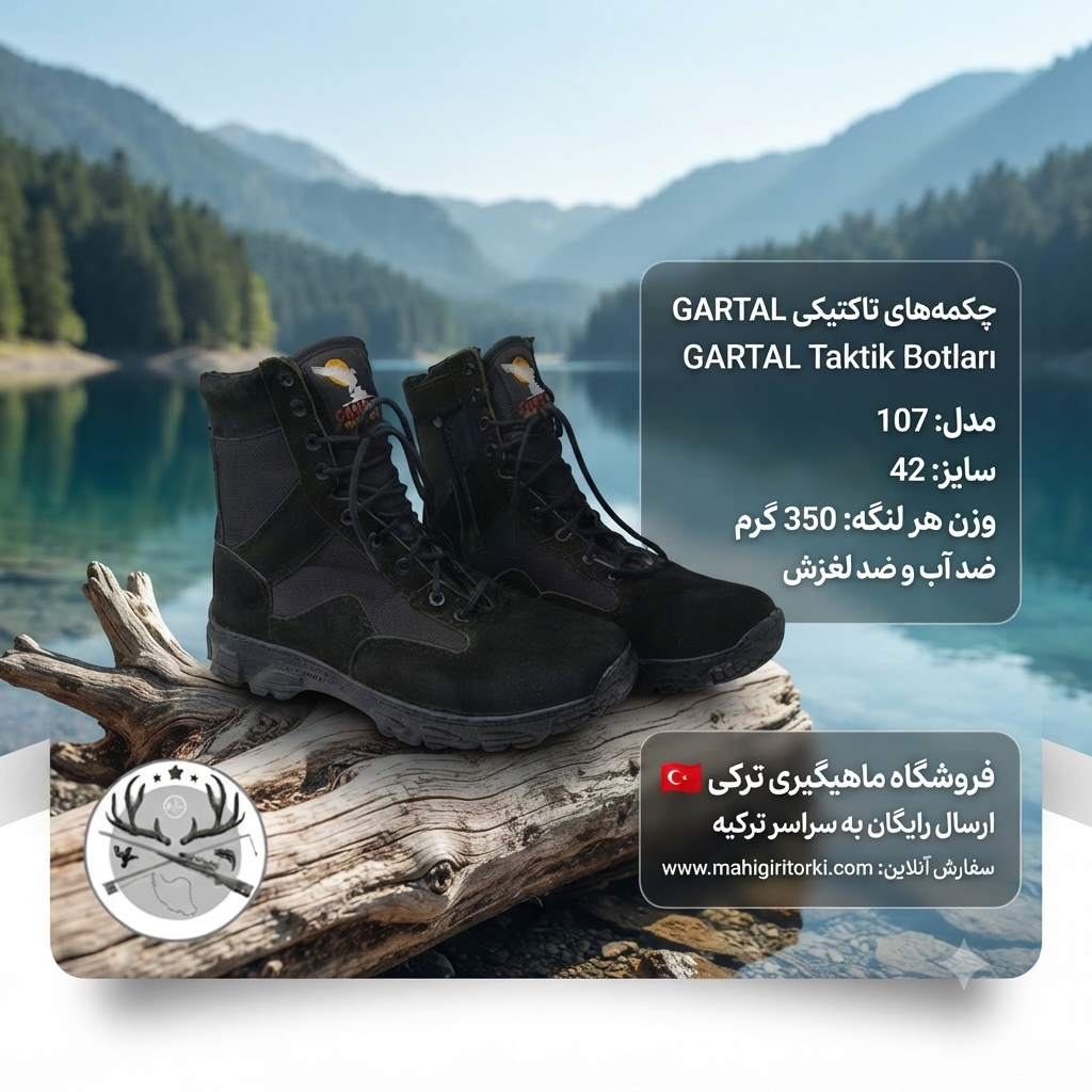 پوتین کوهنوردی و طبیعتگردی قارتال مشکی