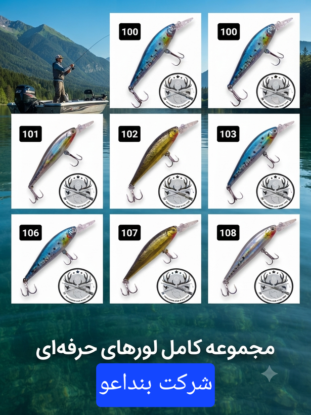 لور (طعمه مصنوعی) ماهی استخوانی 10 گرمی